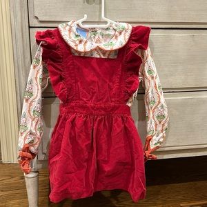 Bella Bliss red jumper and blouse size 4, runs small